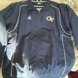 Georgia Tech Russell Athletics Men's XL Navy Windbreaker